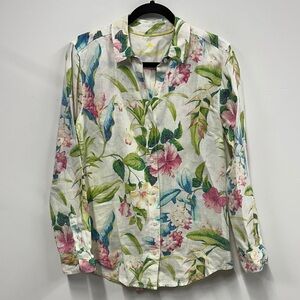 Tommy Bahama Multicolor Floral line Button Down Shirt S